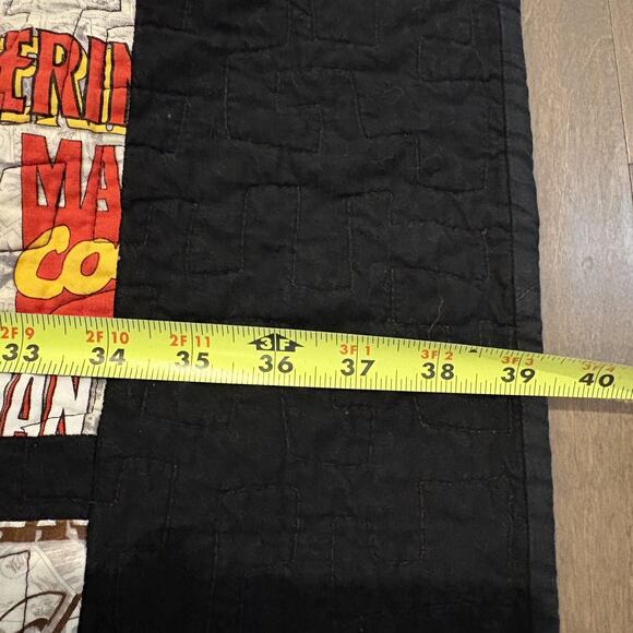 Marvel Comics Handmade Quilt Throw Blanket 38x72 Superhero Patchwork‎ Minky Red - Picture 6 of 11